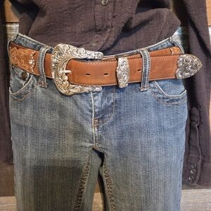 Womens Rhinestone Embellished Belt